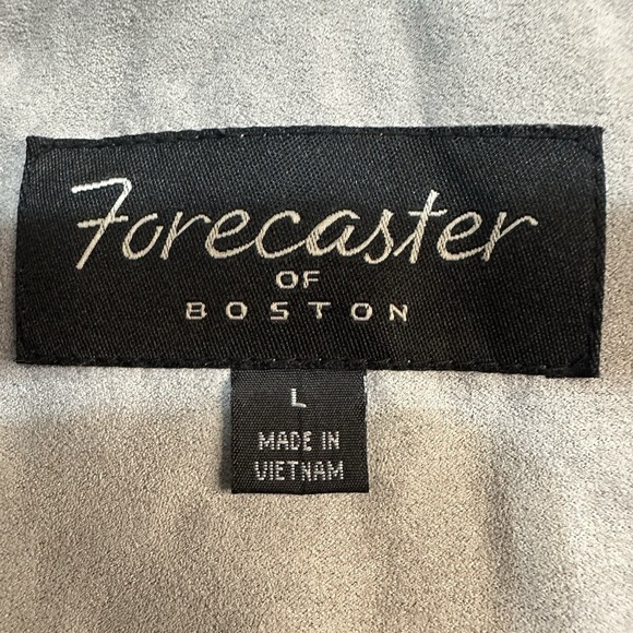 Forecaster Of Boston Teal Blue Large Women's Coat Hooded Full Zip & Button - Picture 4 of 10